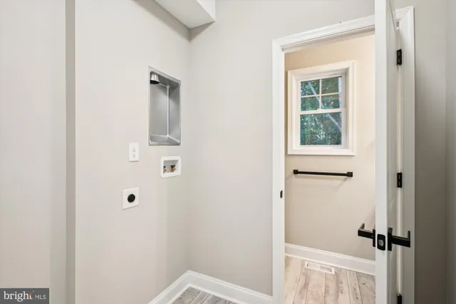 a bathroom with a window