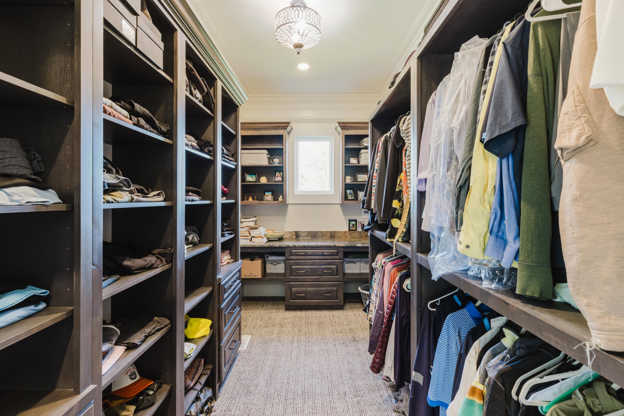 1129 Farmersville Road Summerville, GA 30747 - Photo 66 of 100 a view of walk in closet with clothes and shoes