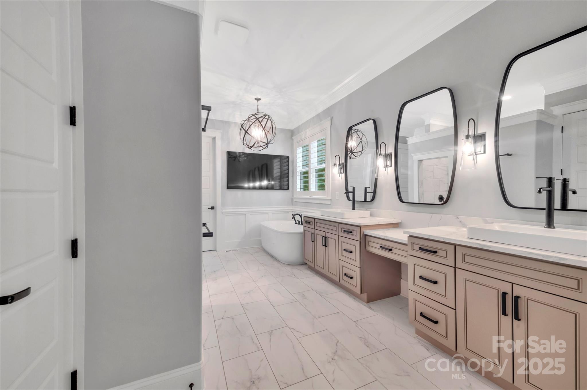 1622 Hunters Place Road York, SC 29745 - Photo 17 of 39 a view of a double vanity sink mirror and window