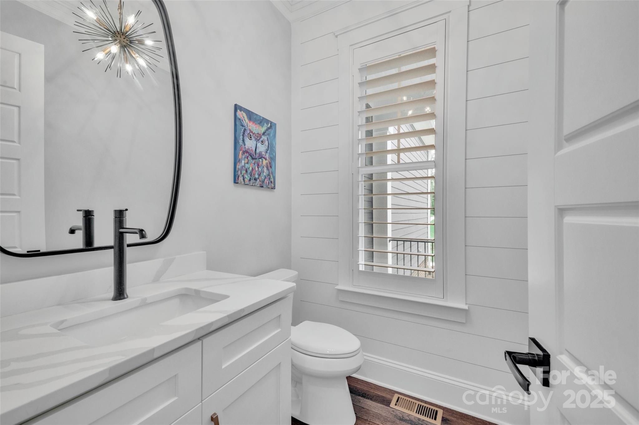 1622 Hunters Place Road York, SC 29745 - Photo 31 of 39 a bathroom with a granite countertop sink toilet a mirror and shower