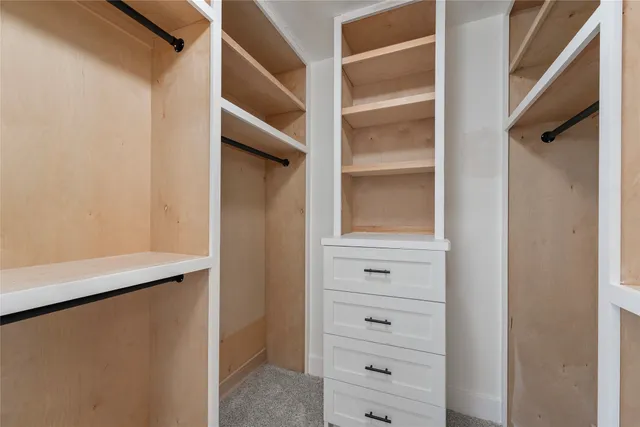 a view of walk in closet