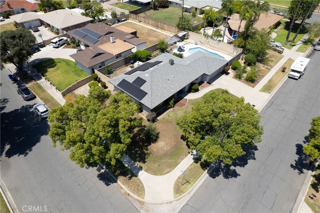 1140 North Belden Avenue Rialto, CA 92376 - Photo 33 of 37 an aerial view of residential house with outdoor space and sitting space