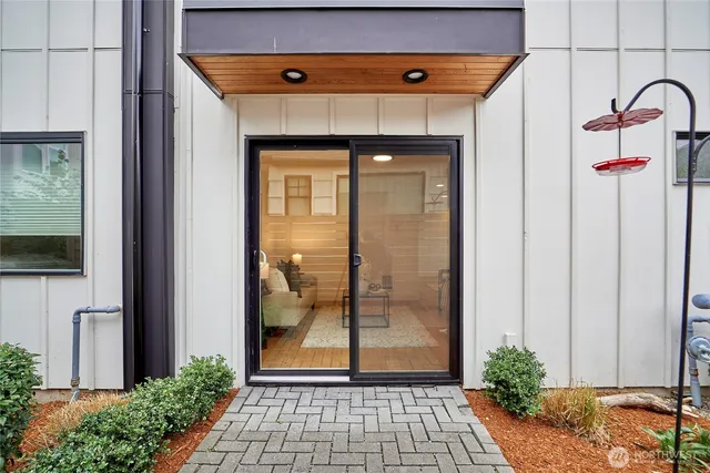 a view of a entryway door of the house