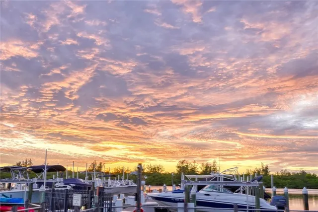 a view of residential houses with city view