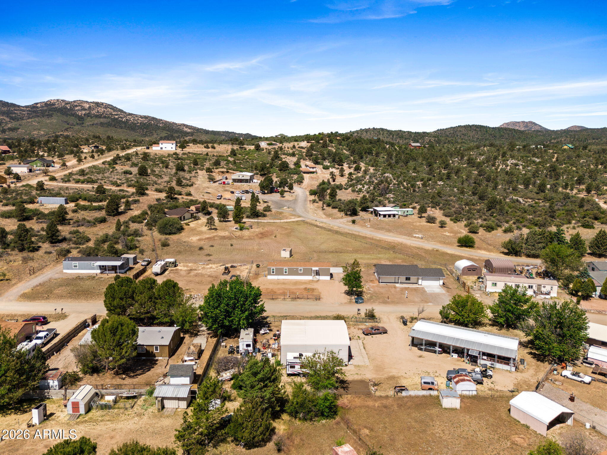 18296 Frontier Road Peeples Valley, AZ 86332 - Photo 37 of 44 a view of city and mountain