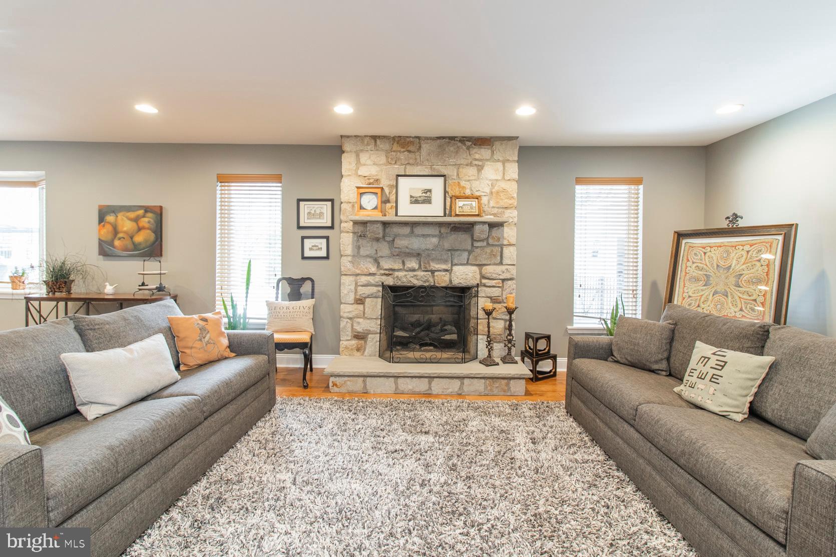 913 Herman Road Horsham, PA 19044 - Photo 16 of 55 Gorgeous living room with gas fireplace