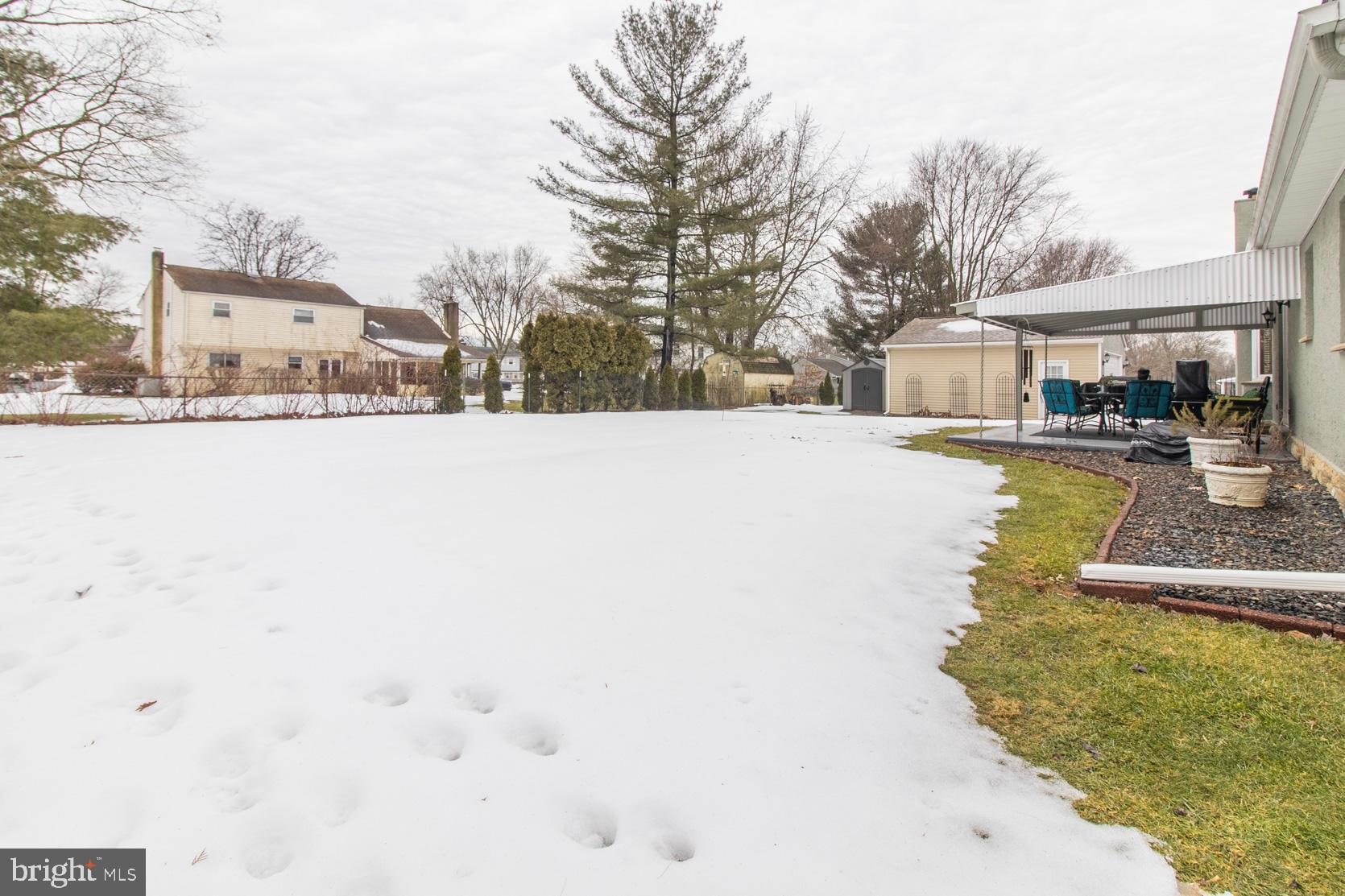 913 Herman Road Horsham, PA 19044 - Photo 44 of 55 Backyard with covered patio and garden shed