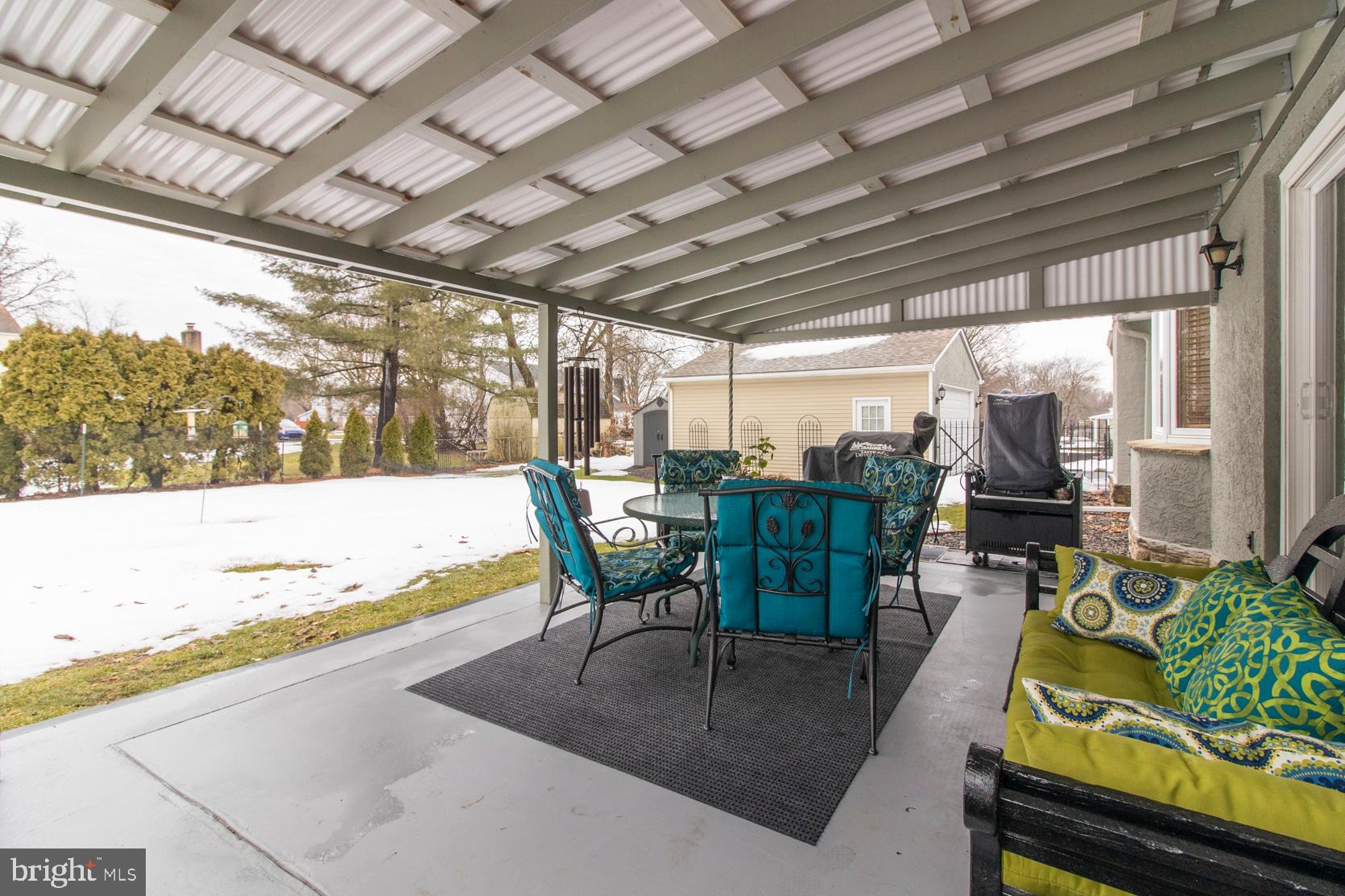 913 Herman Road Horsham, PA 19044 - Photo 51 of 55 Covered patio with fenced yard
