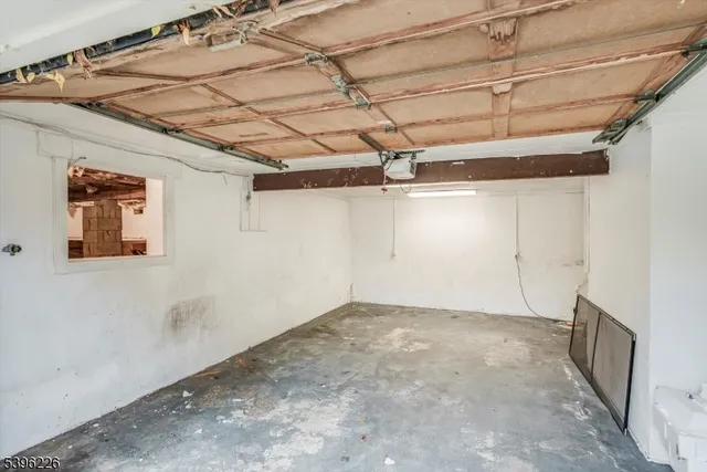 a view of a storage room with an empty room