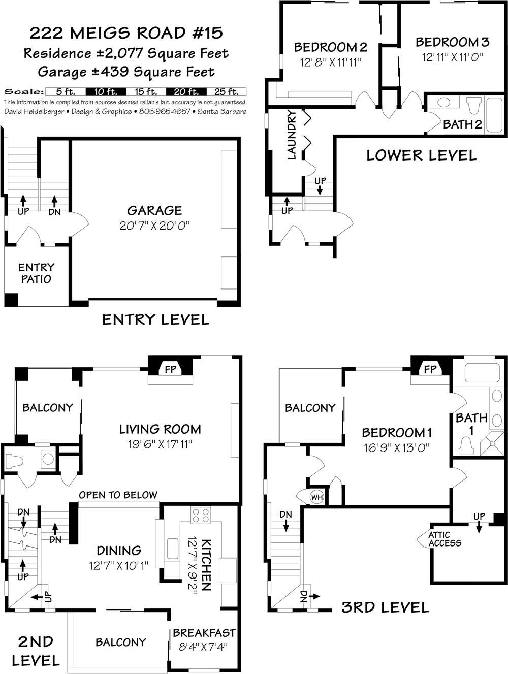 222 Meigs Road, Unit 15 Santa Barbara, CA 93109 - Photo 31 of 31 Floor Plan