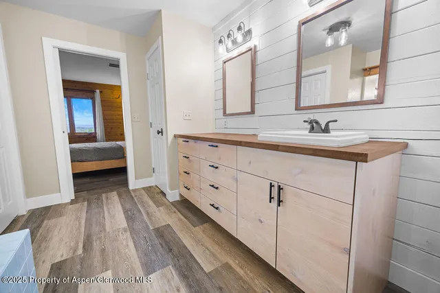 a view of a room with storage and utility