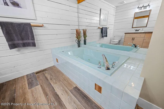 a view of a garage with garage