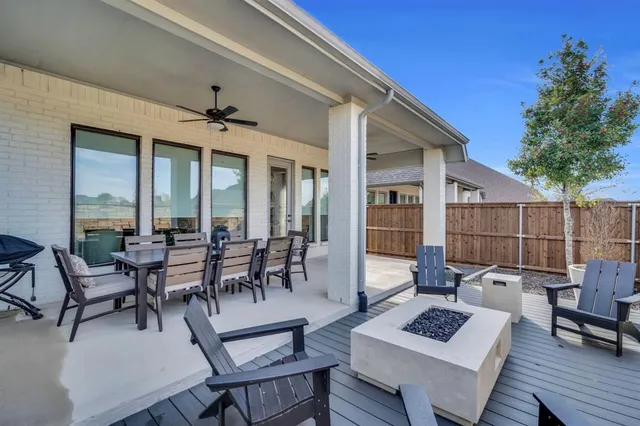 a outdoor space with furniture