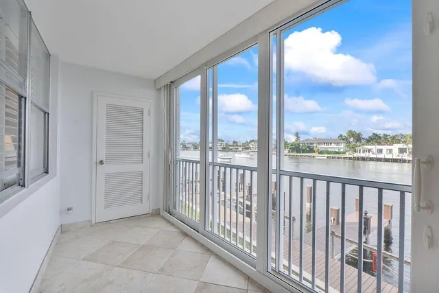 a view of a city from a balcony