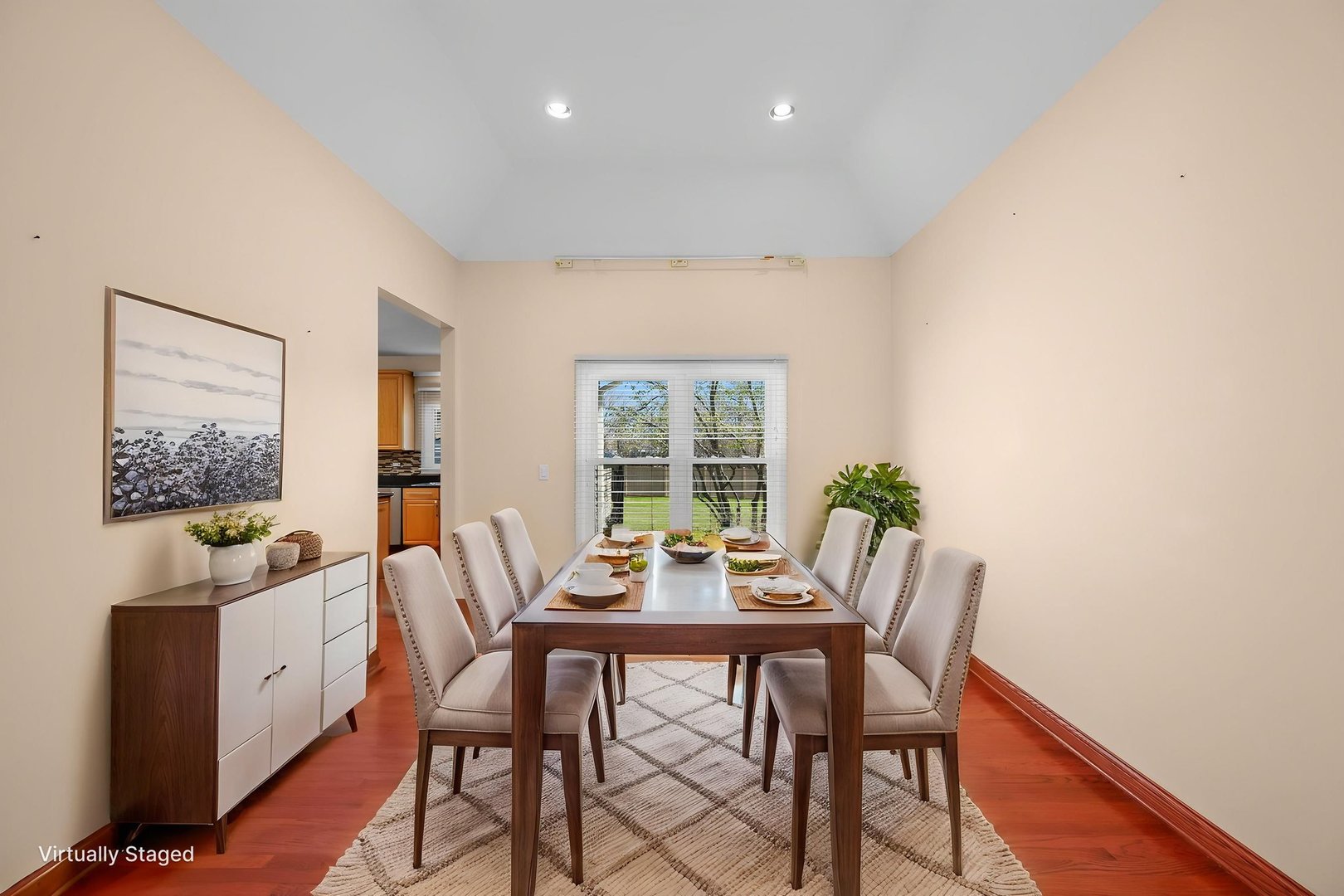 155 Lilac Lane Wheeling, IL 60090 - Photo 9 of 52 a view of a dining room with furniture window and outside view