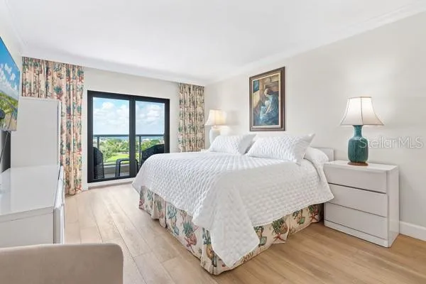 a view of a city from a balcony