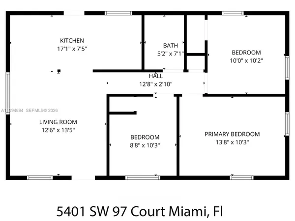 $3,500 | 5401 Southwest 97th Court, Miami, FL 33165
