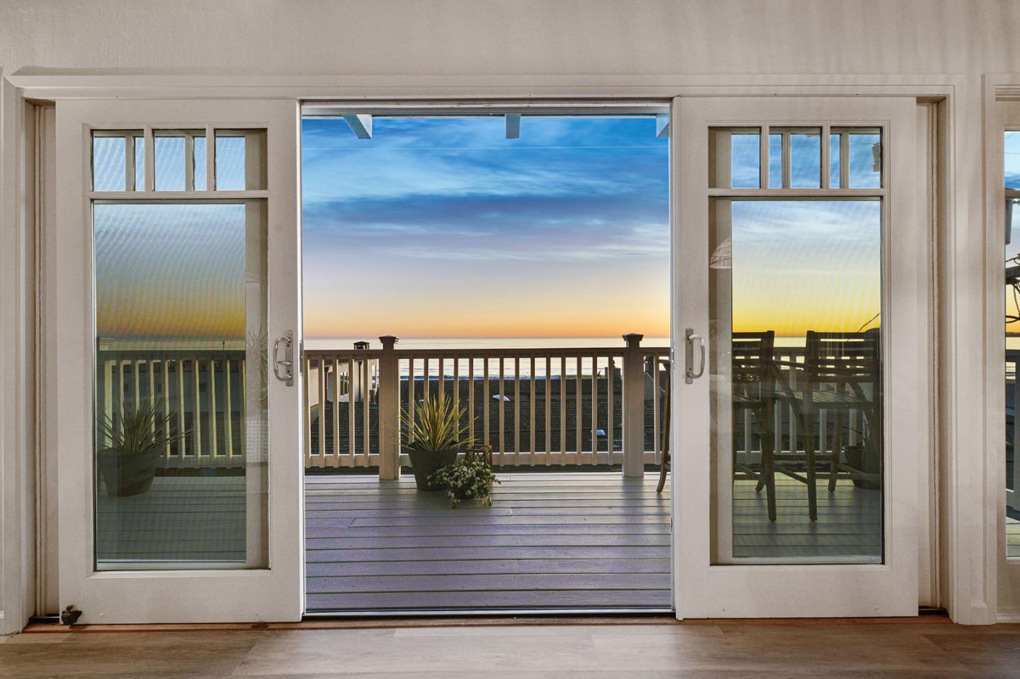 615 Beach Drive Aptos, CA 95003 - Photo 2 of 37 a view of a porch with a floor to ceiling window