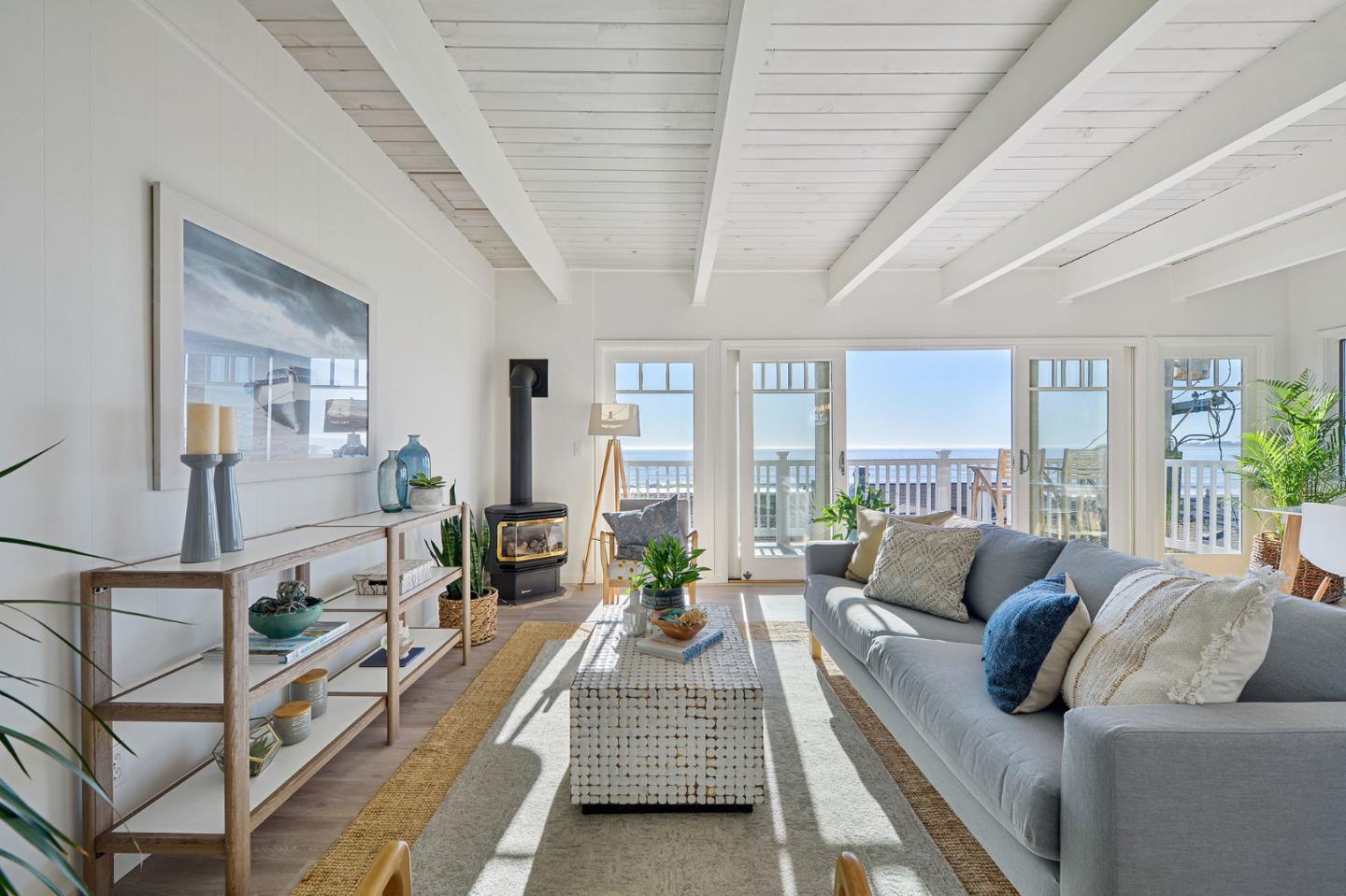 615 Beach Drive Aptos, CA 95003 - Photo 5 of 37 a living room with furniture and a large window