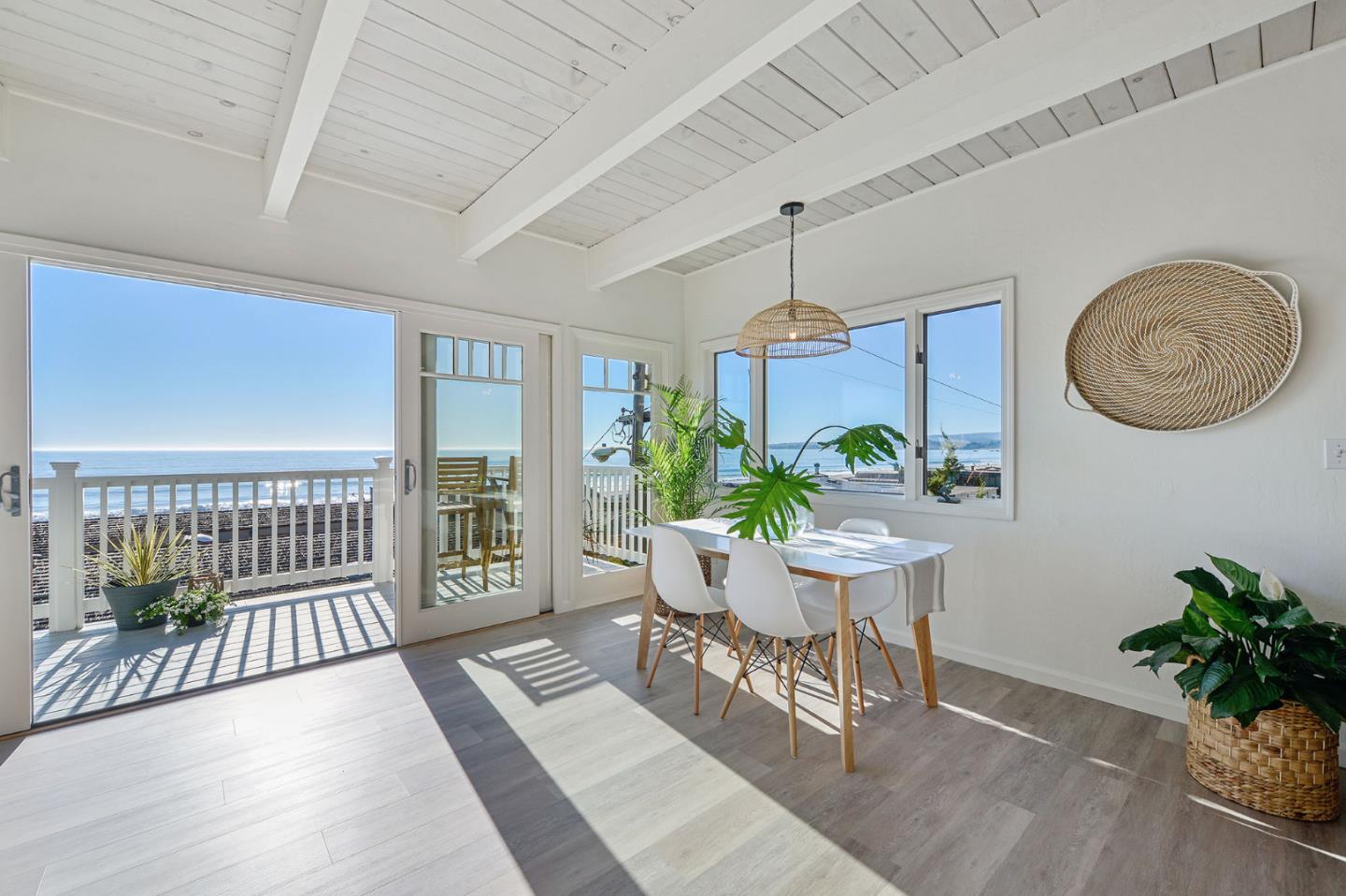 615 Beach Drive Aptos, CA 95003 - Photo 7 of 37 a view of a dining room with furniture window and wooden floor