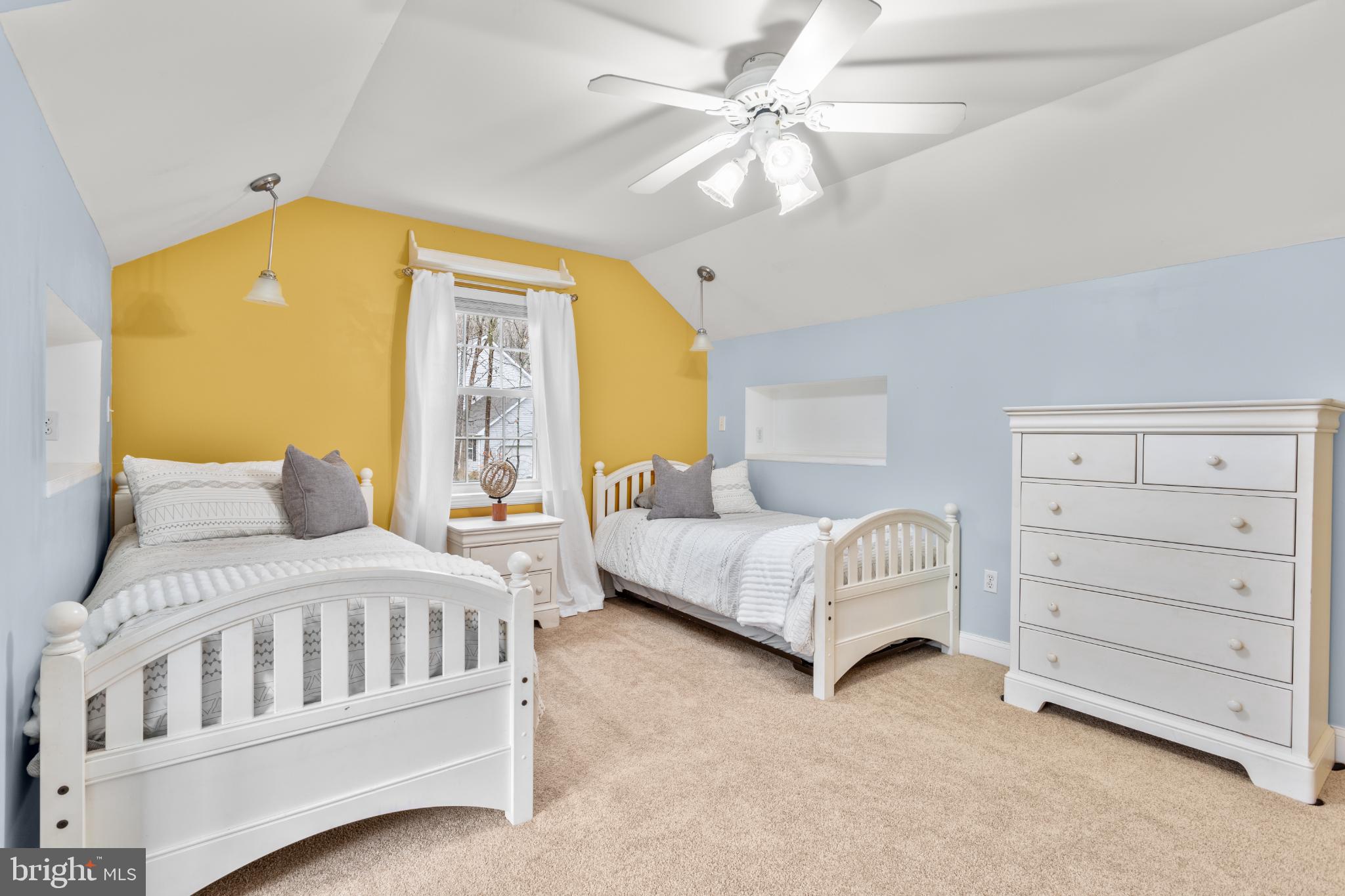 1860 Battery Lane Owings, MD 20736 - Photo 82 of 120 Charming twin bedroom with vibrant accents.