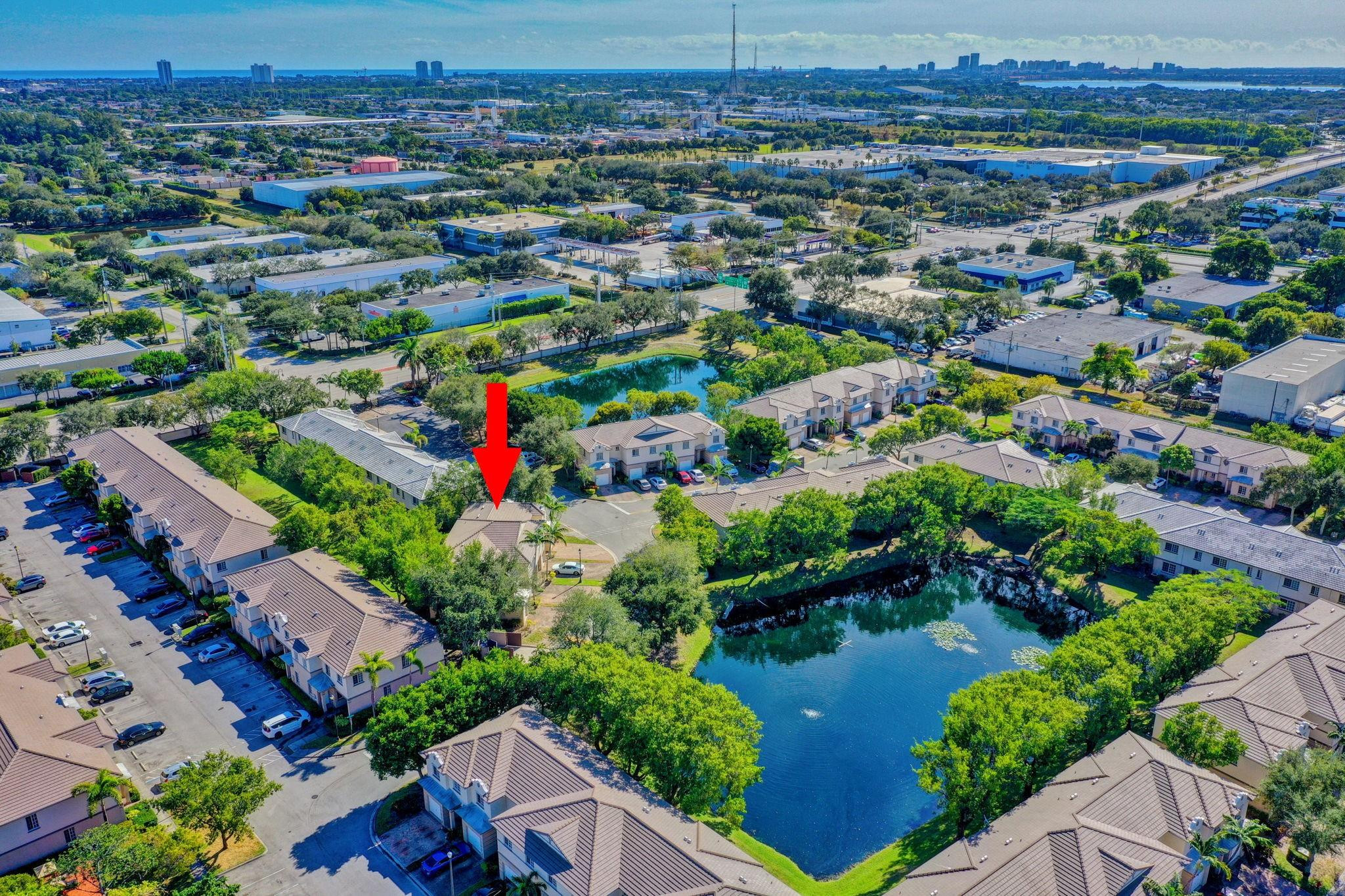 1000 Flamingo Place Riviera Beach, FL 33404 - Photo 79 of 83 an aerial view of residential houses with outdoor space and river