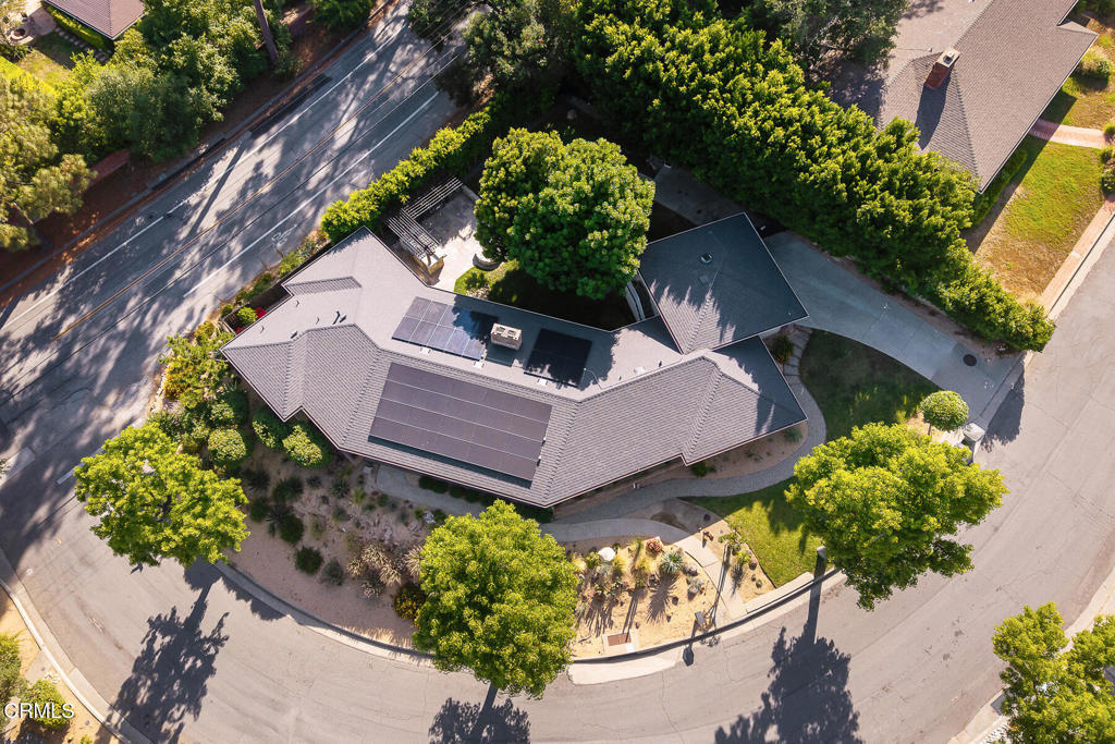 1620 Knollwood Drive Pasadena, CA 91103 - Photo 53 of 59 an aerial view of a house with a yard and garden