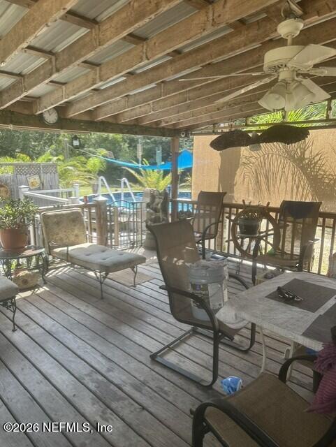 155 Homestead Road Palatka, FL 32177 - Photo 42 of 54 back deck and pool pic2