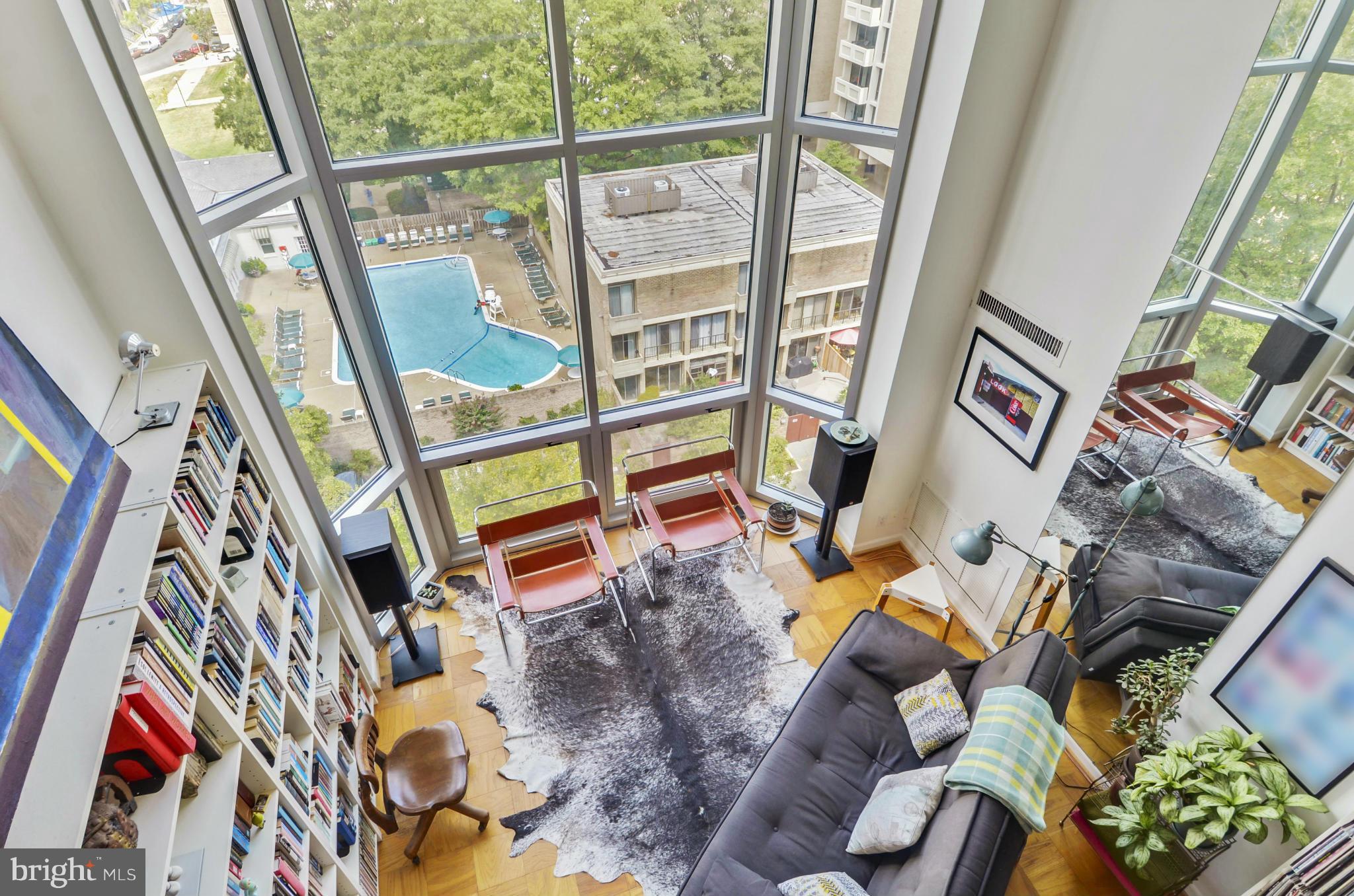 560 N Street Southwest, Unit 8901N Washington, DC 20024 - Photo 15 of 30 Bedroom Overlooks Living Room
