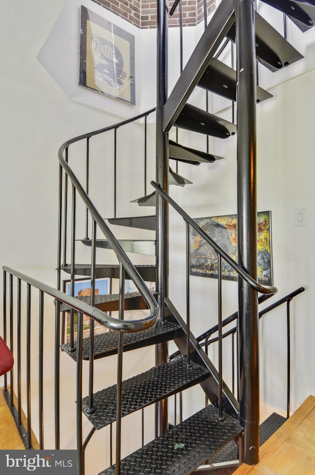 560 N Street Southwest, Unit 8901N Washington, DC 20024 - Photo 20 of 30 Spiral Staircase to Roof Top Deck