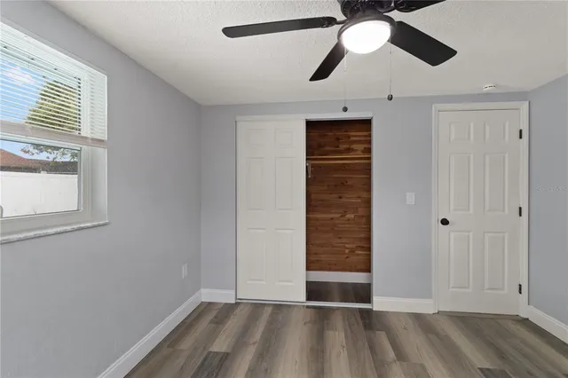 a backyard of a house