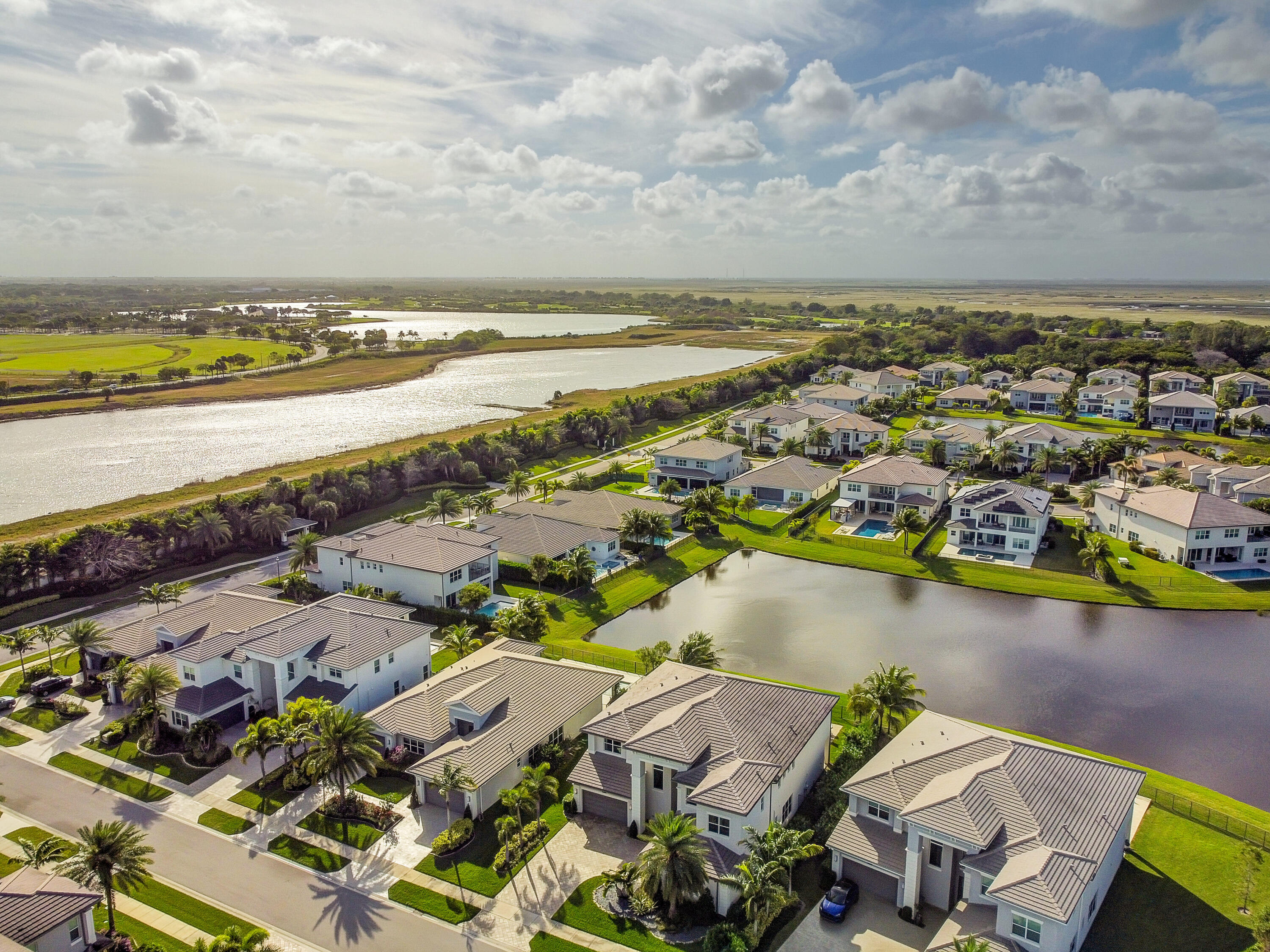 19871 Meadowside Lane Boca Raton, FL 33498 - Photo 96 of 102 an aerial view of residential building and lake
