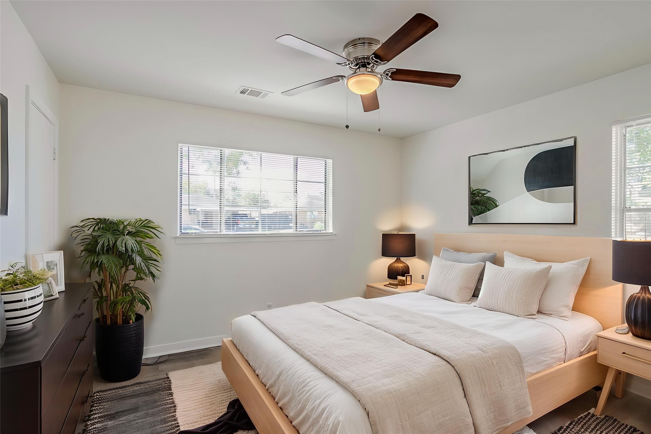 6434 Leader Street Houston, TX 77074 - Photo 9 of 46 a bedroom with a bed and a window