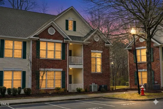 a front view of a building