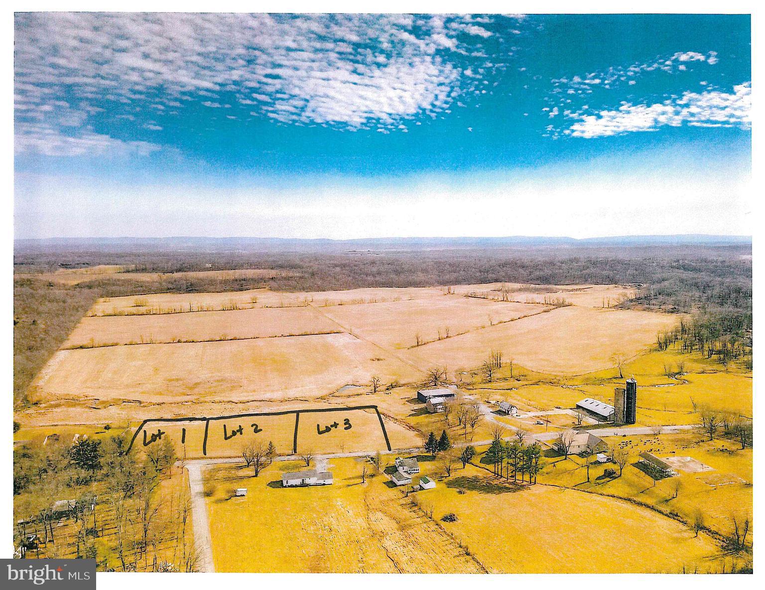 Approximate area of lots- to be surveyed