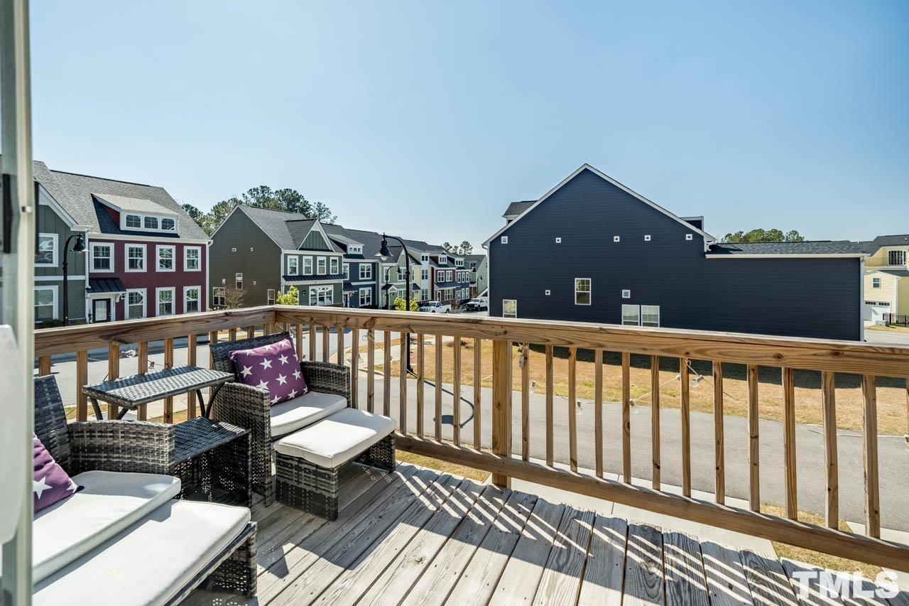 444 Rally Point Place Wake Forest, NC 27587 - Photo 27 of 38 a view of balcony with furniture