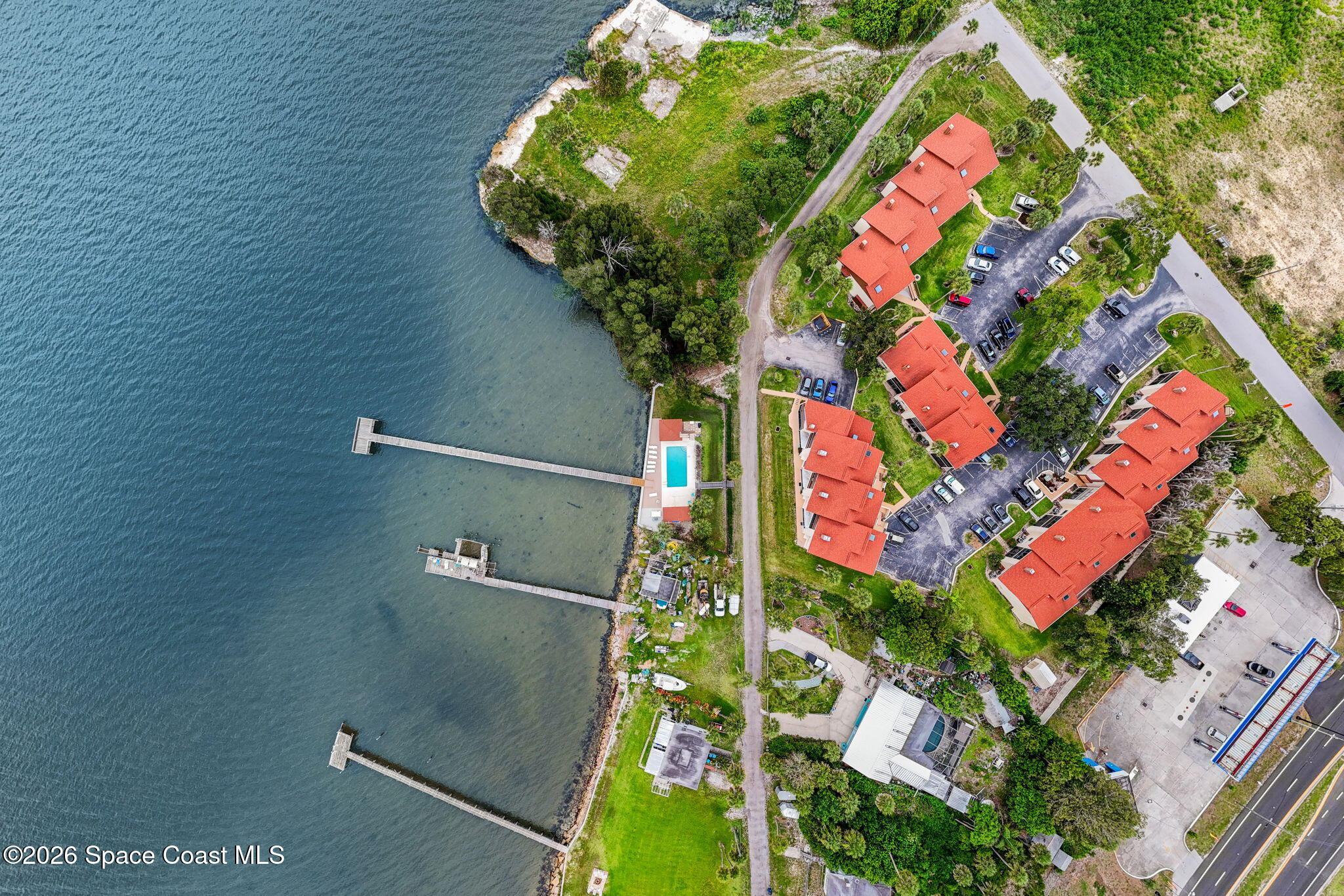 3121 Kirkland Road Northeast Palm Bay, FL 32905 - Photo 48 of 52 an aerial view of a house