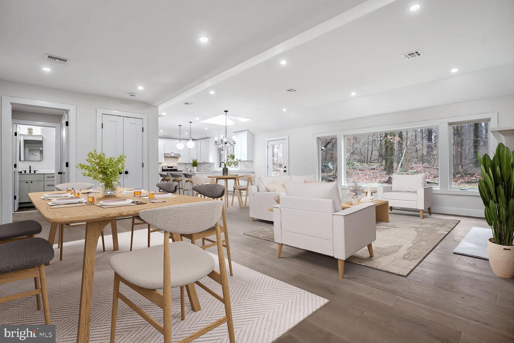 358 A Cherry Valley Road Princeton, NJ 08540 - Photo 1 of 28 a view of a kitchen with dining table and chairs
