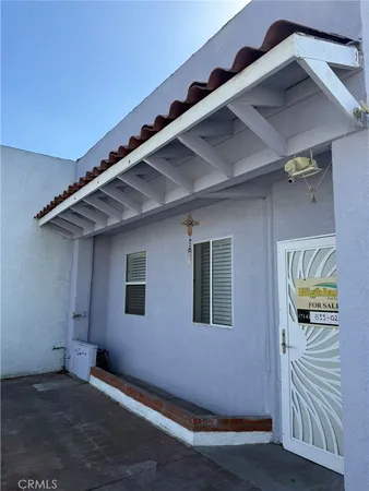 a view of an front door