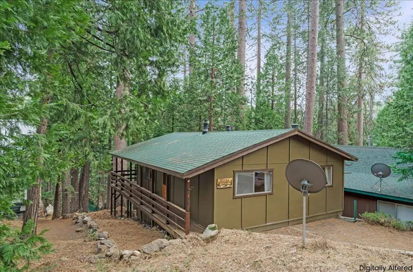 a house view with a outdoor space