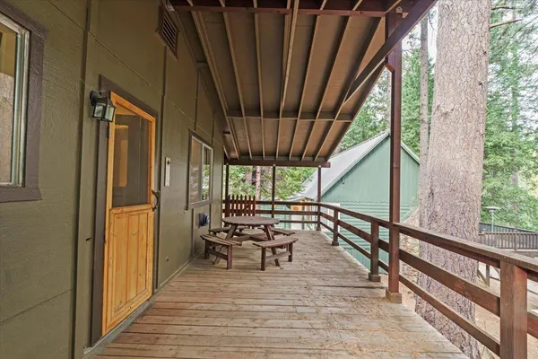 a view of balcony and deck