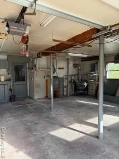 a view of a car garage