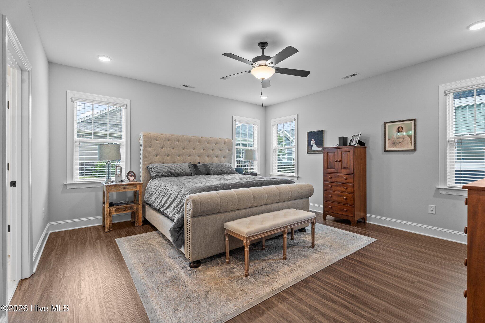 33 Davidson Street Clayton, NC 27520 - Photo 16 of 40 Master bedroom with ceiling fan