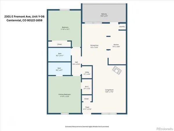 $255,000 | 2301 East Fremont Avenue, Unit Y06, Centennial, CO 80122