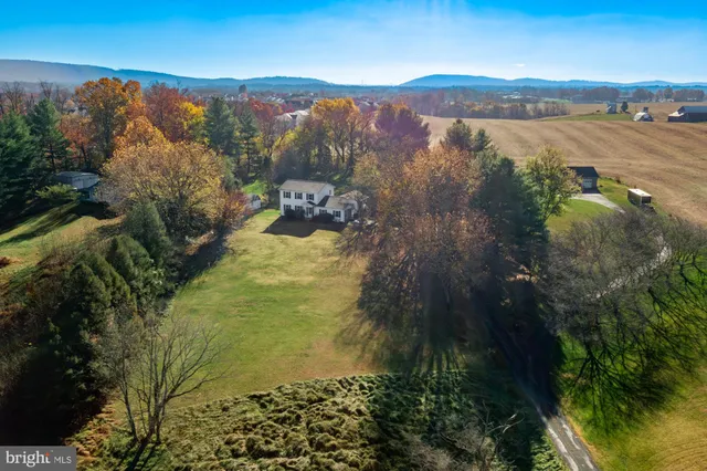 a view of a lake with a mountain in the background