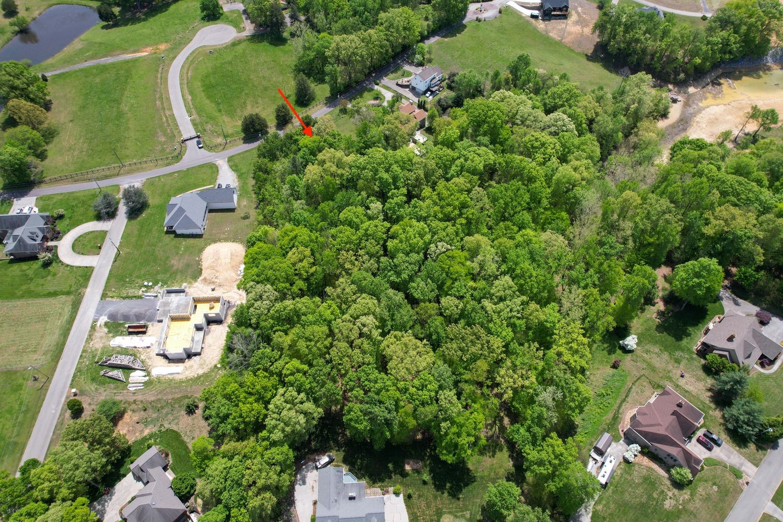 37 McCorkle Road White Pine, TN 37890 - Photo 11 of 21 an aerial view of a house with a yard and garden