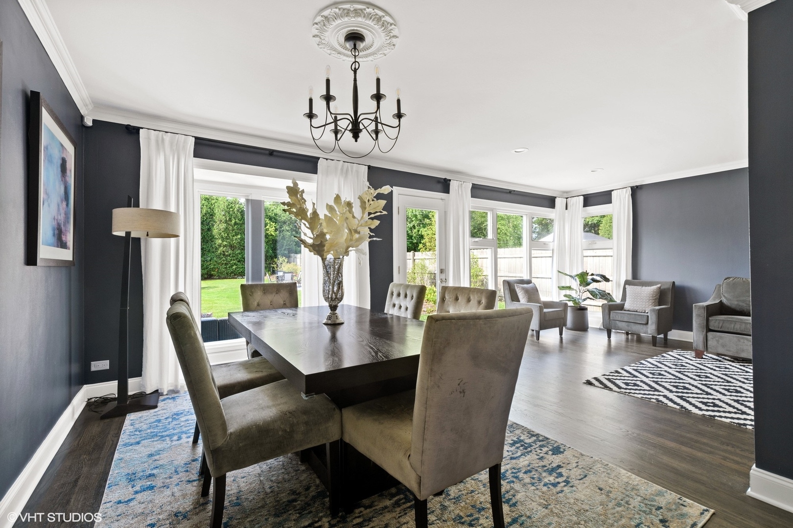590 Old Elm Road Highland Park, IL 60035 - Photo 13 of 28 a view of a dining room with furniture window and outside view