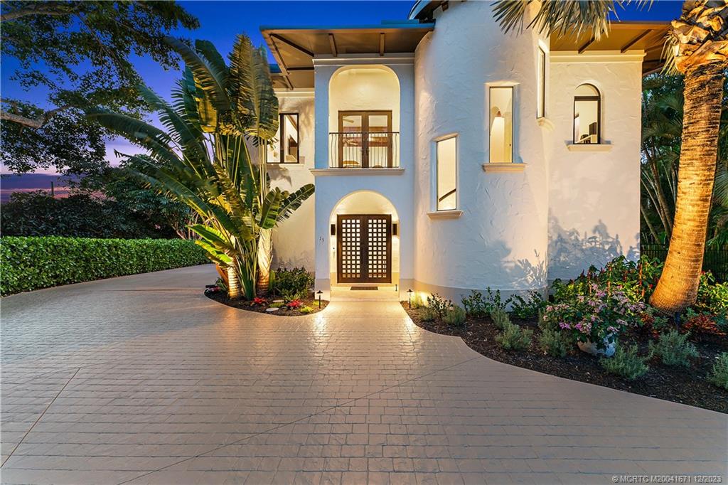 15 Middle Road Sewall's Point, FL 34996 - Photo 51 of 61 a front view of a house with garden