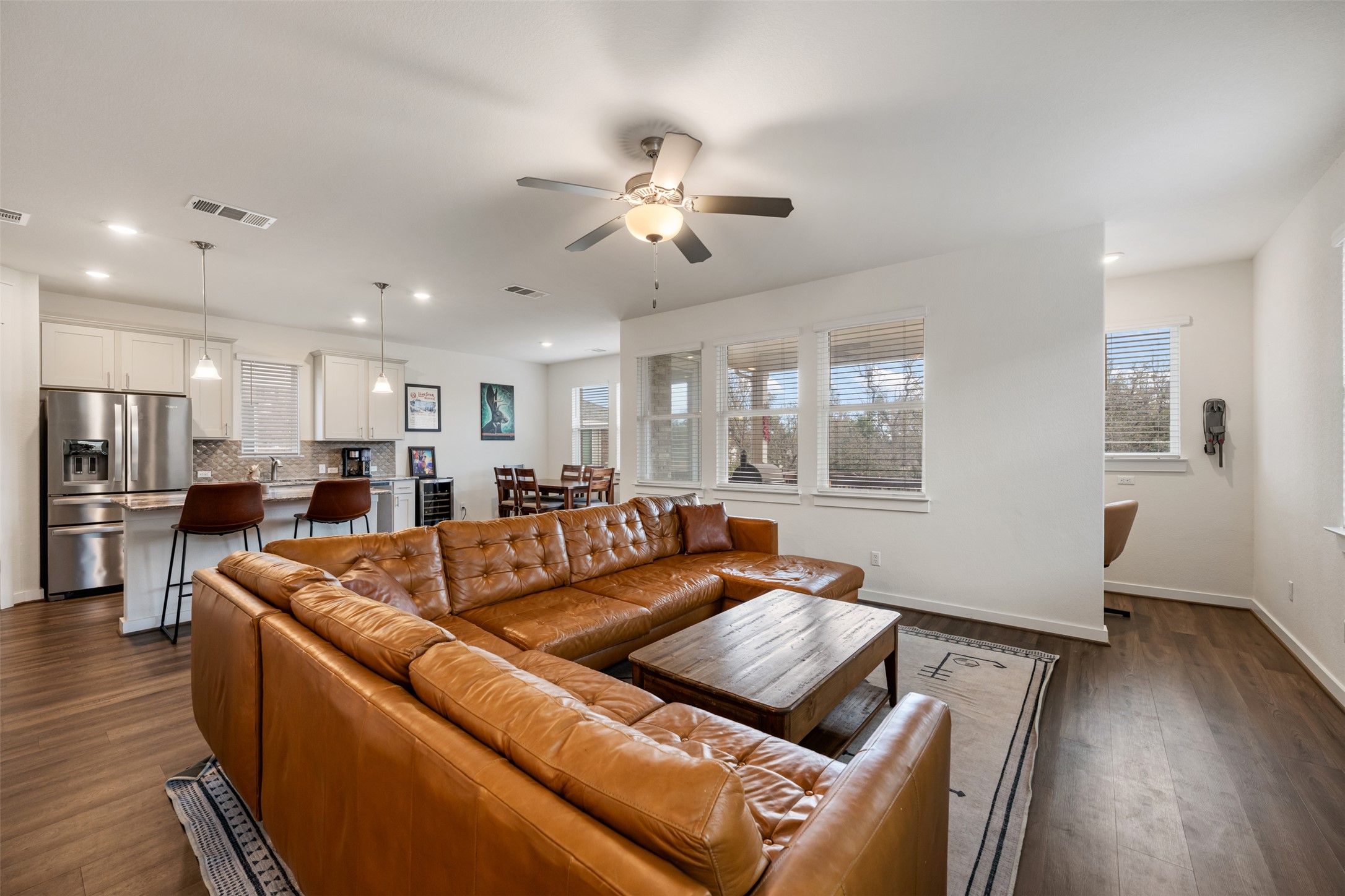 8204 Prairie Rye Drive Lago Vista, TX 78645 - Photo 6 of 39 Lots of natural light in the family room!