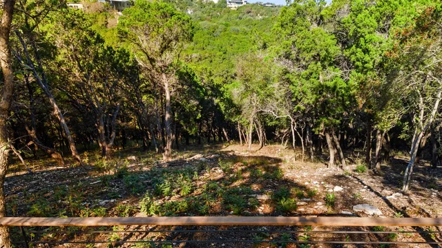 a view of backyard with green space